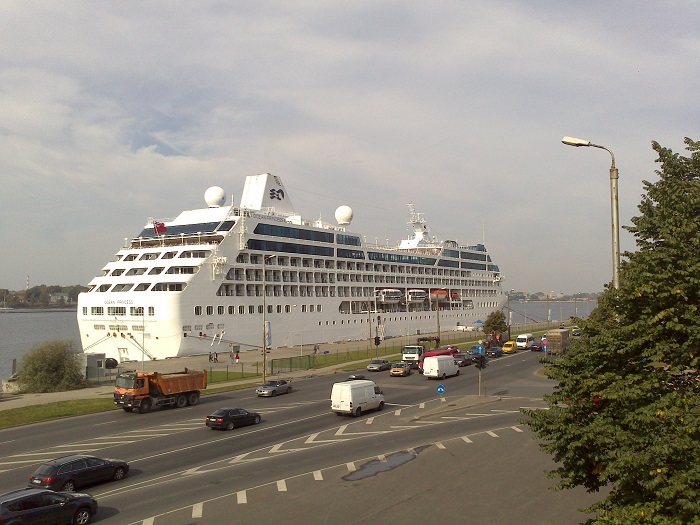 Ocean Princess в порту Риги. Скоро отправление!